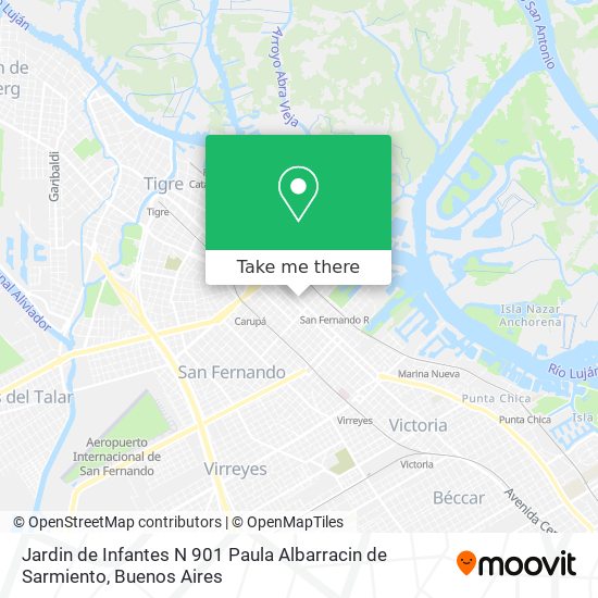 Jardin de Infantes N 901 Paula Albarracin de Sarmiento map
