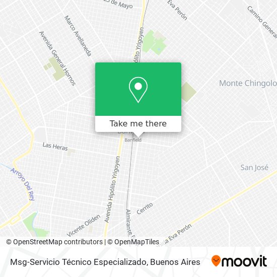 Mapa de Msg-Servicio Técnico Especializado