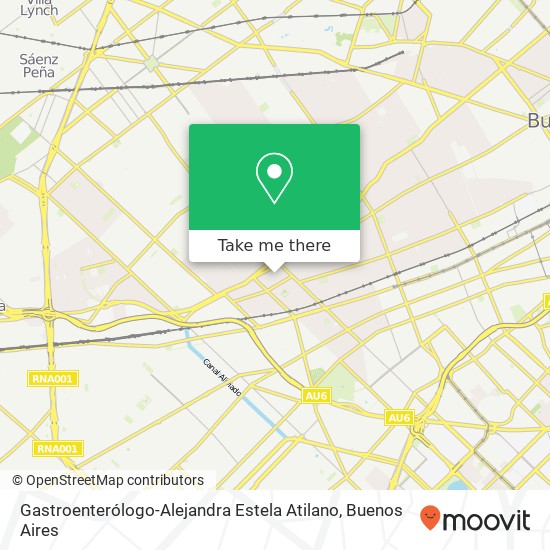 Gastroenterólogo-Alejandra Estela Atilano map