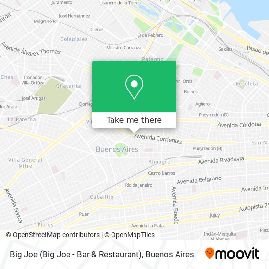Mapa de Big Joe (Big Joe - Bar & Restaurant)