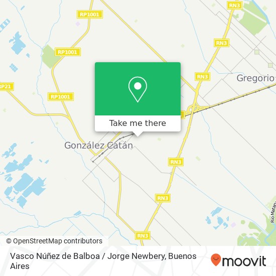 Vasco Núñez de Balboa / Jorge Newbery map
