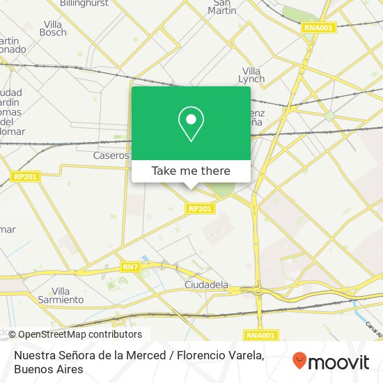 Nuestra Señora de la Merced / Florencio Varela map