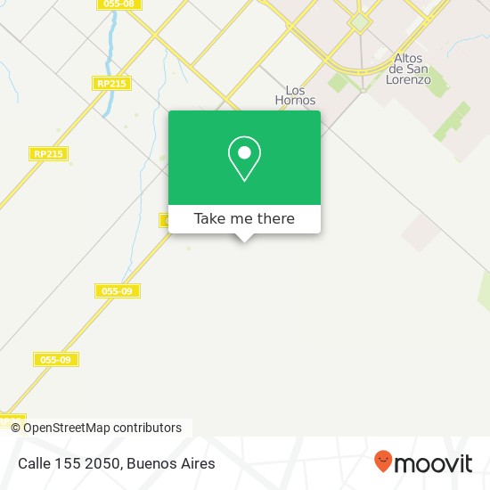 Calle 155 2050 map