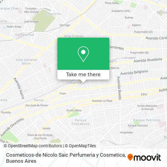 Cosmeticos-de Nicolo Saic Perfumeria y Cosmetica map