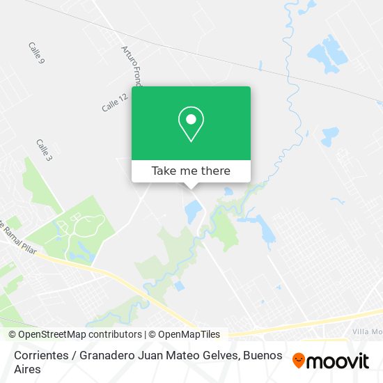 Corrientes / Granadero Juan Mateo Gelves map