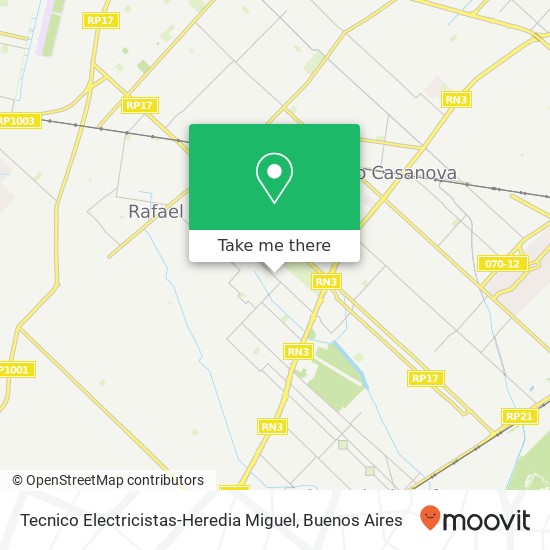 Tecnico Electricistas-Heredia Miguel map
