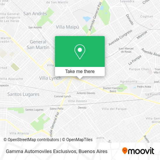 Mapa de Gamma Automoviles Exclusivos