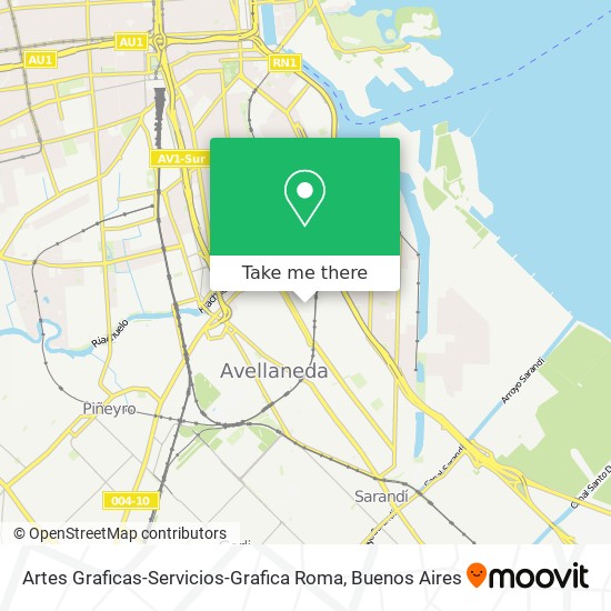 Mapa de Artes Graficas-Servicios-Grafica Roma