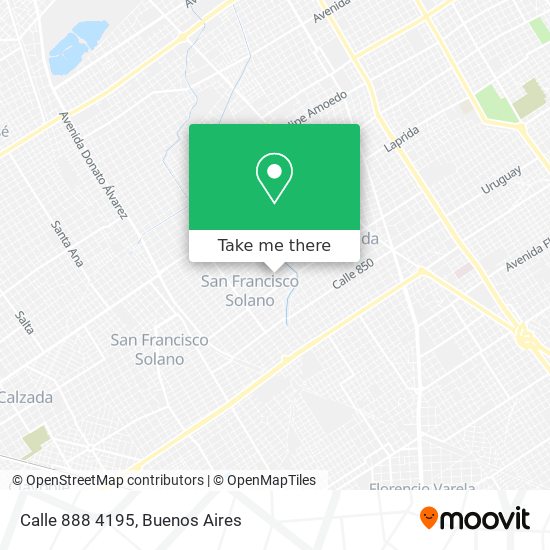 Calle 888 4195 map