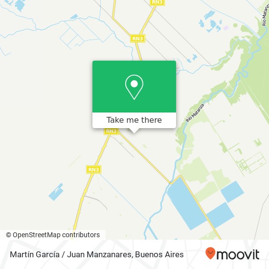 Martín García / Juan Manzanares map