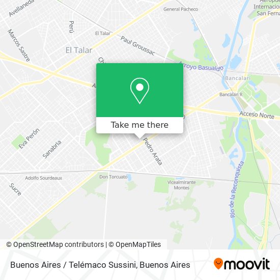 Buenos Aires / Telémaco Sussini map
