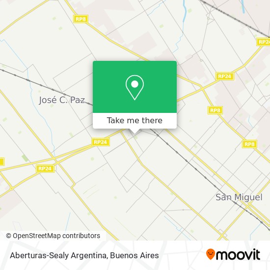 Aberturas-Sealy Argentina map