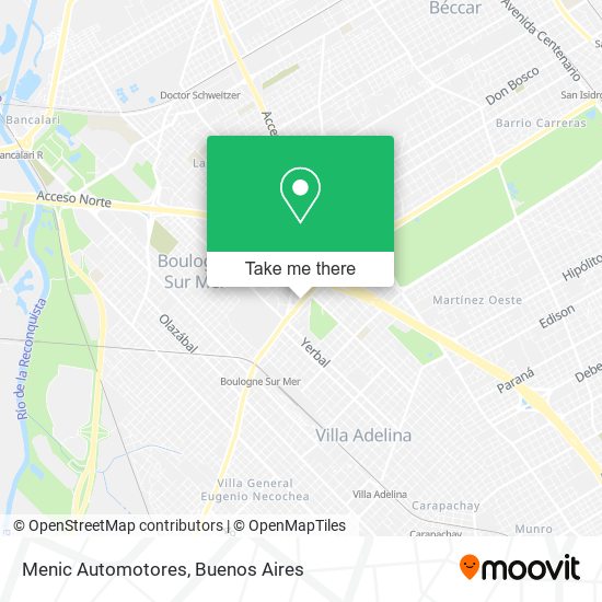 Mapa de Menic Automotores