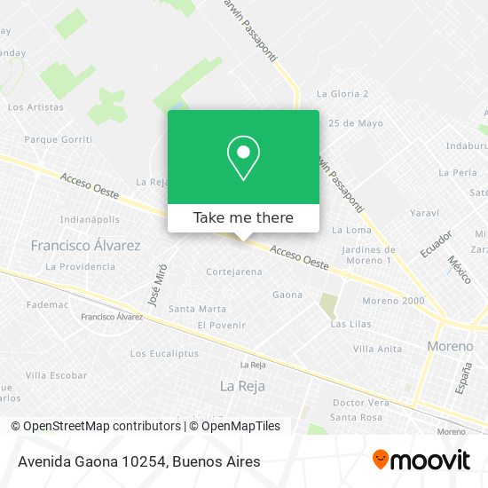 Avenida Gaona 10254 map