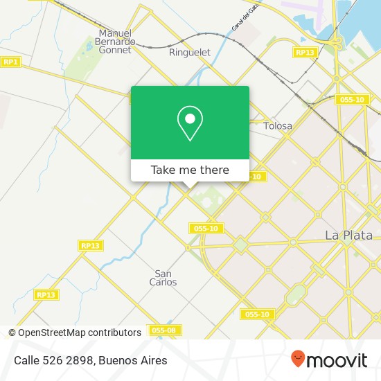 Calle 526 2898 map