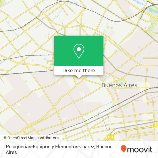 Peluquerias-Equipos y Elementos-Juarez map