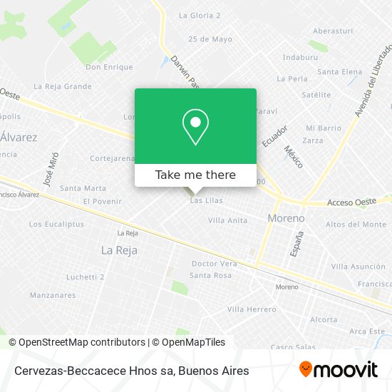 Cervezas-Beccacece Hnos sa map