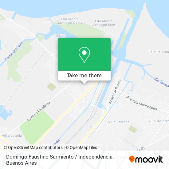 Domingo Faustino Sarmiento / Independencia map