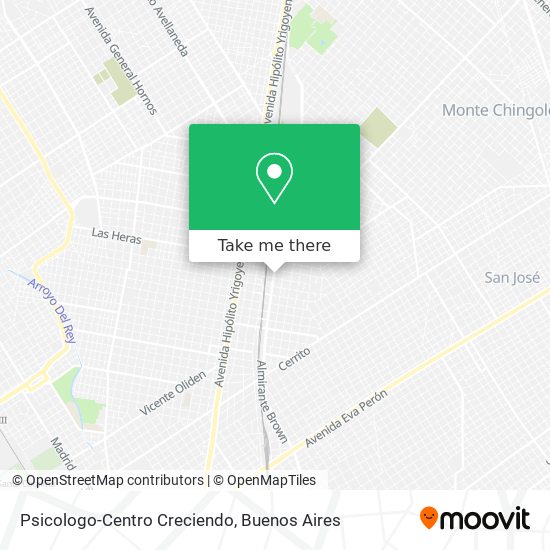 Psicologo-Centro Creciendo map