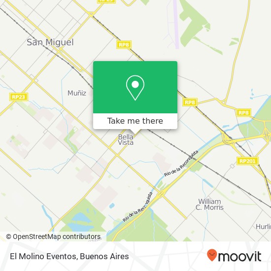 El Molino Eventos map