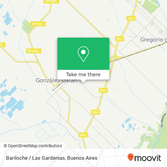 Bariloche / Las Gardenias map