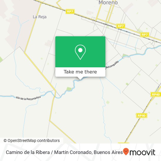 Mapa de Camino de la Ribera / Martín Coronado