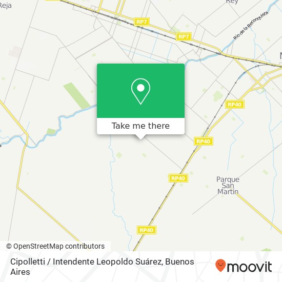 Mapa de Cipolletti / Intendente Leopoldo Suárez