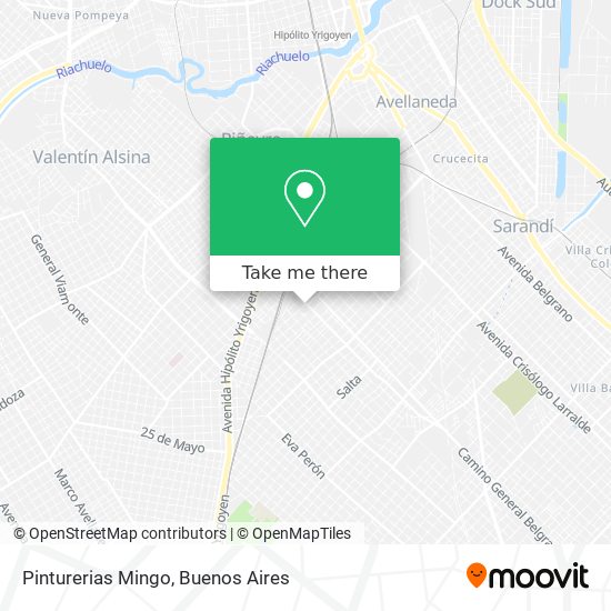 Pinturerias Mingo map