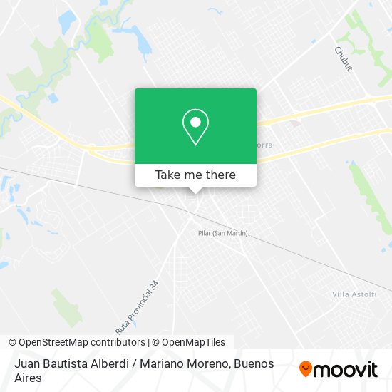 Juan Bautista Alberdi / Mariano Moreno map