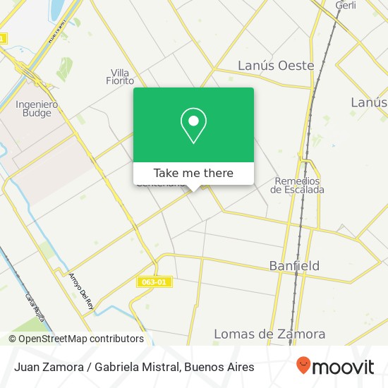 Juan Zamora / Gabriela Mistral map