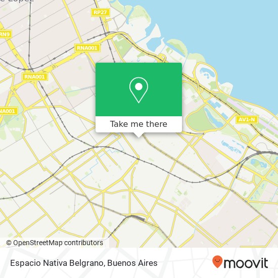 Mapa de Espacio Nativa Belgrano