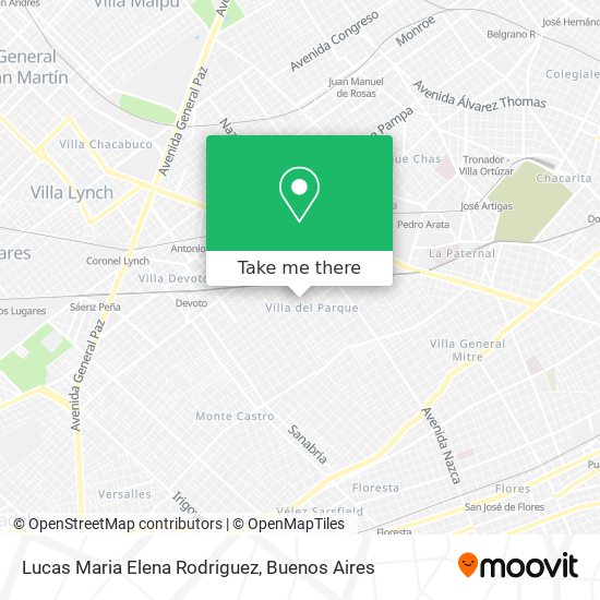 Lucas Maria Elena Rodriguez map
