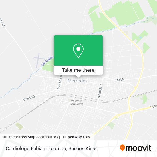 Cardiologo Fabián Colombo map