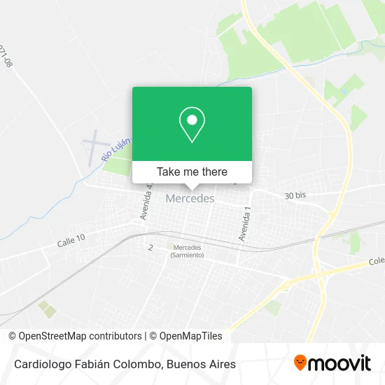 Cardiologo Fabián Colombo map