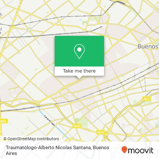 Traumatólogo-Alberto Nicolas Santana map