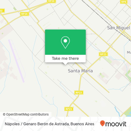 Mapa de Nápoles / Genaro Berón de Astrada