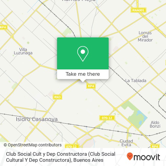 Club Social Cult y Dep Constructora (Club Social Cultural Y Dep Constructora) map