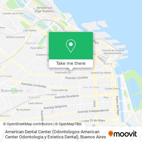 Mapa de American Dental Center (Odontologos-American Center Odontologia y Estetica Dental)