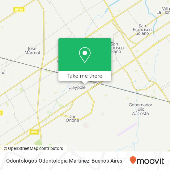 Odontologos-Odontologia Martinez map