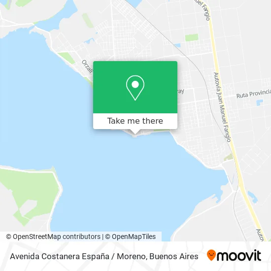Mapa de Avenida Costanera España / Moreno