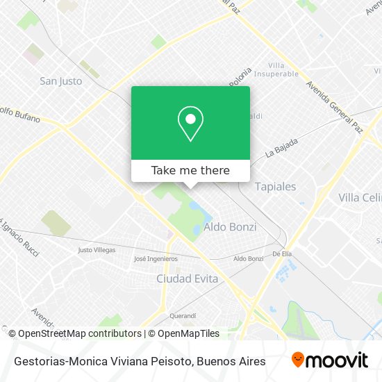 Gestorias-Monica Viviana Peisoto map