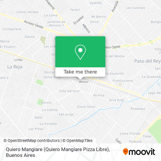 Quiero Mangiare (Quiero Mangiare Pizza Libre) map