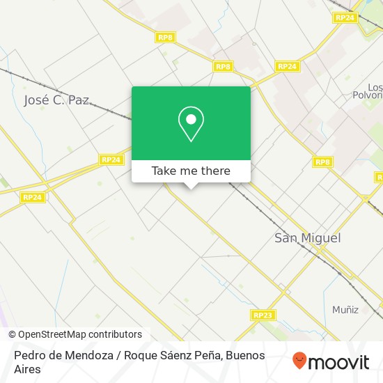 Pedro de Mendoza / Roque Sáenz Peña map