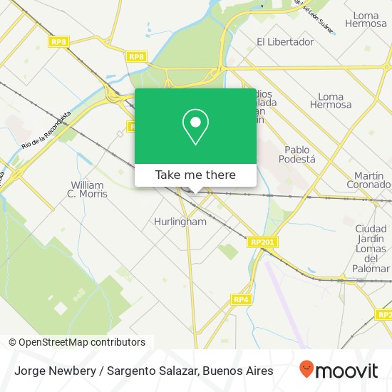 Jorge Newbery / Sargento Salazar map
