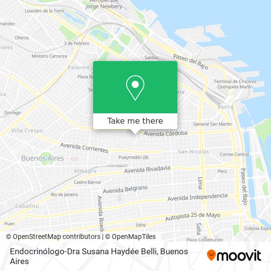 Endocrinólogo-Dra Susana Haydée Belli map