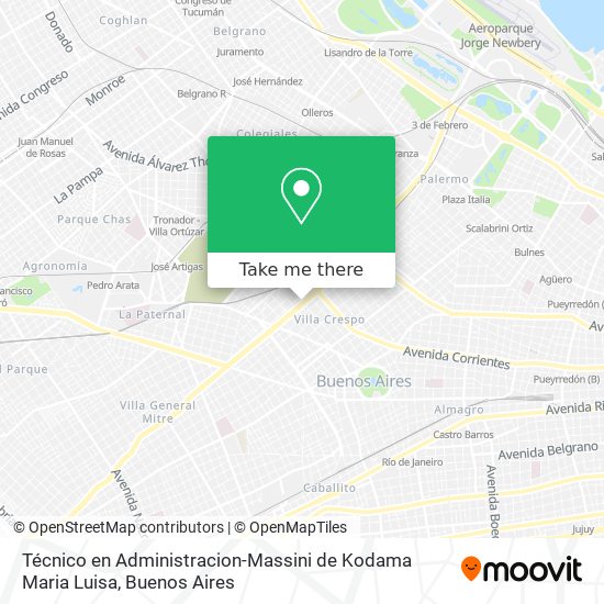 Técnico en Administracion-Massini de Kodama Maria Luisa map