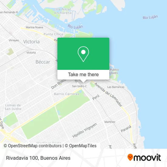 Rivadavia 100 map
