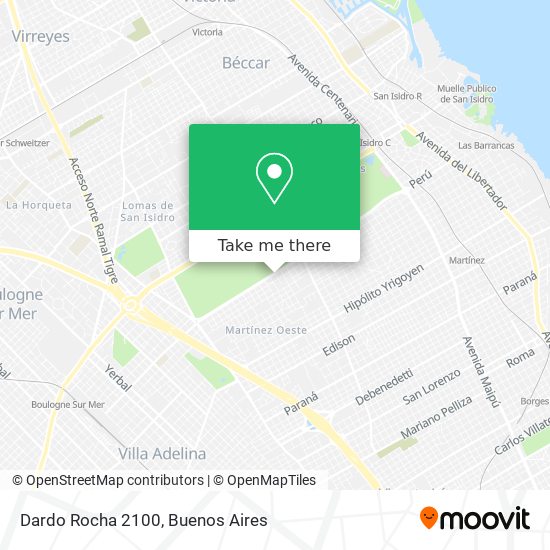 Mapa de Dardo Rocha 2100