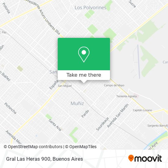 Gral  Las Heras 900 map