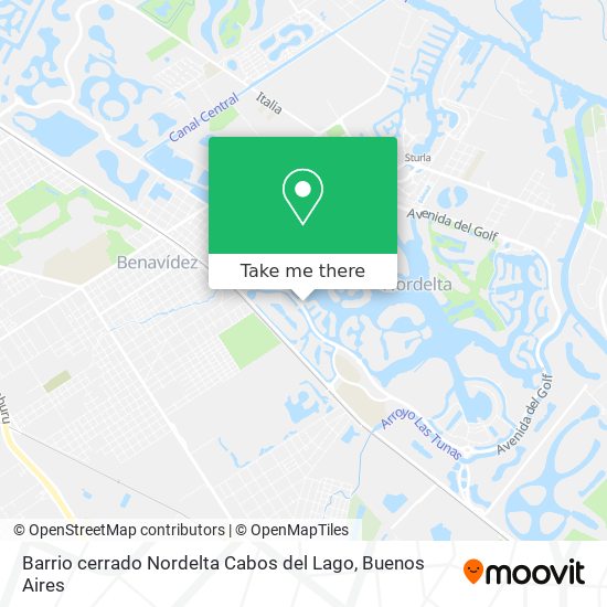 Barrio cerrado Nordelta   Cabos del Lago map